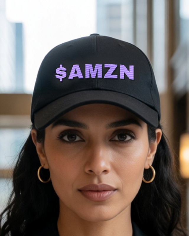 Lifestyle photo — ticker cap worn with a suit